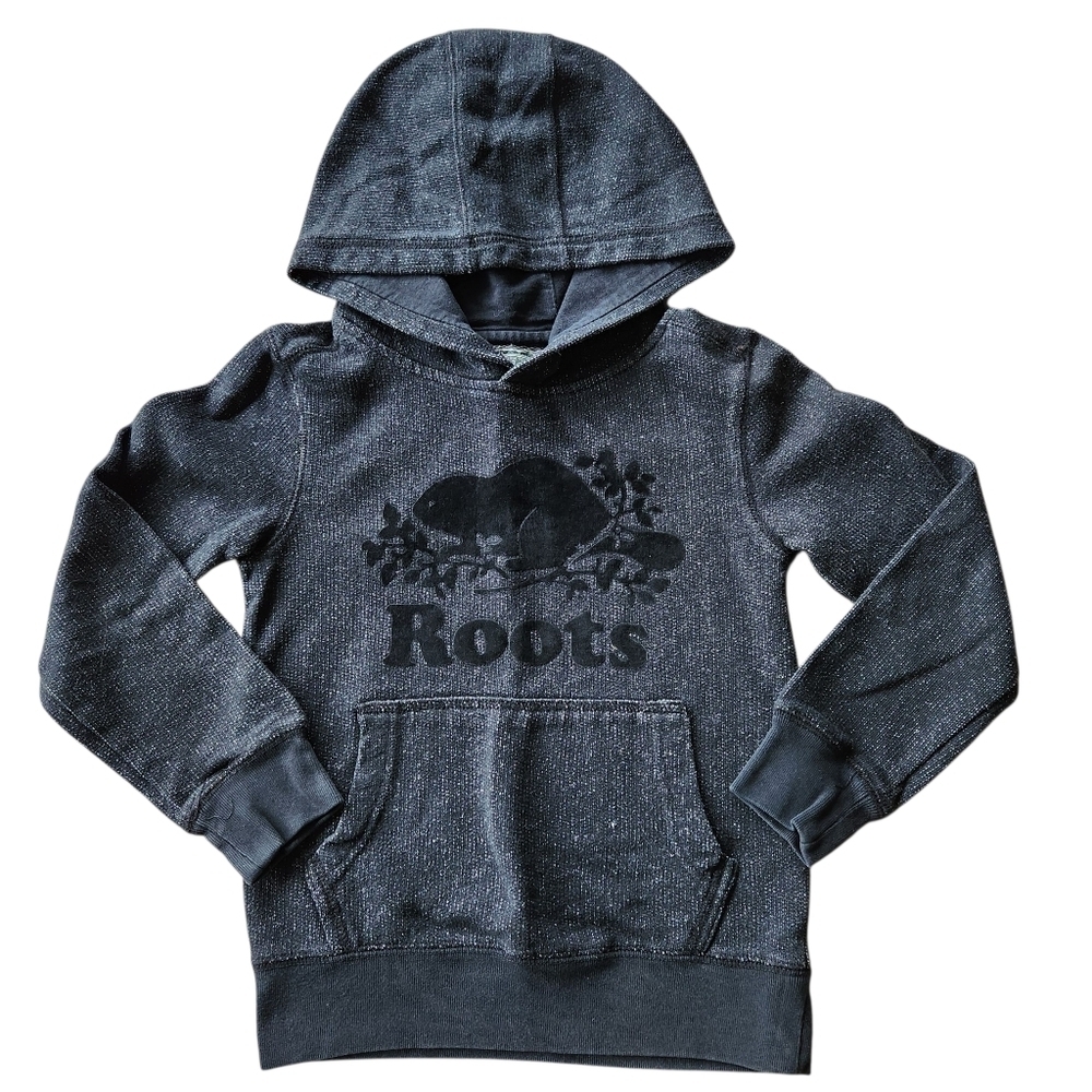 Roots Black Sweatshirt Classic Pullover Style